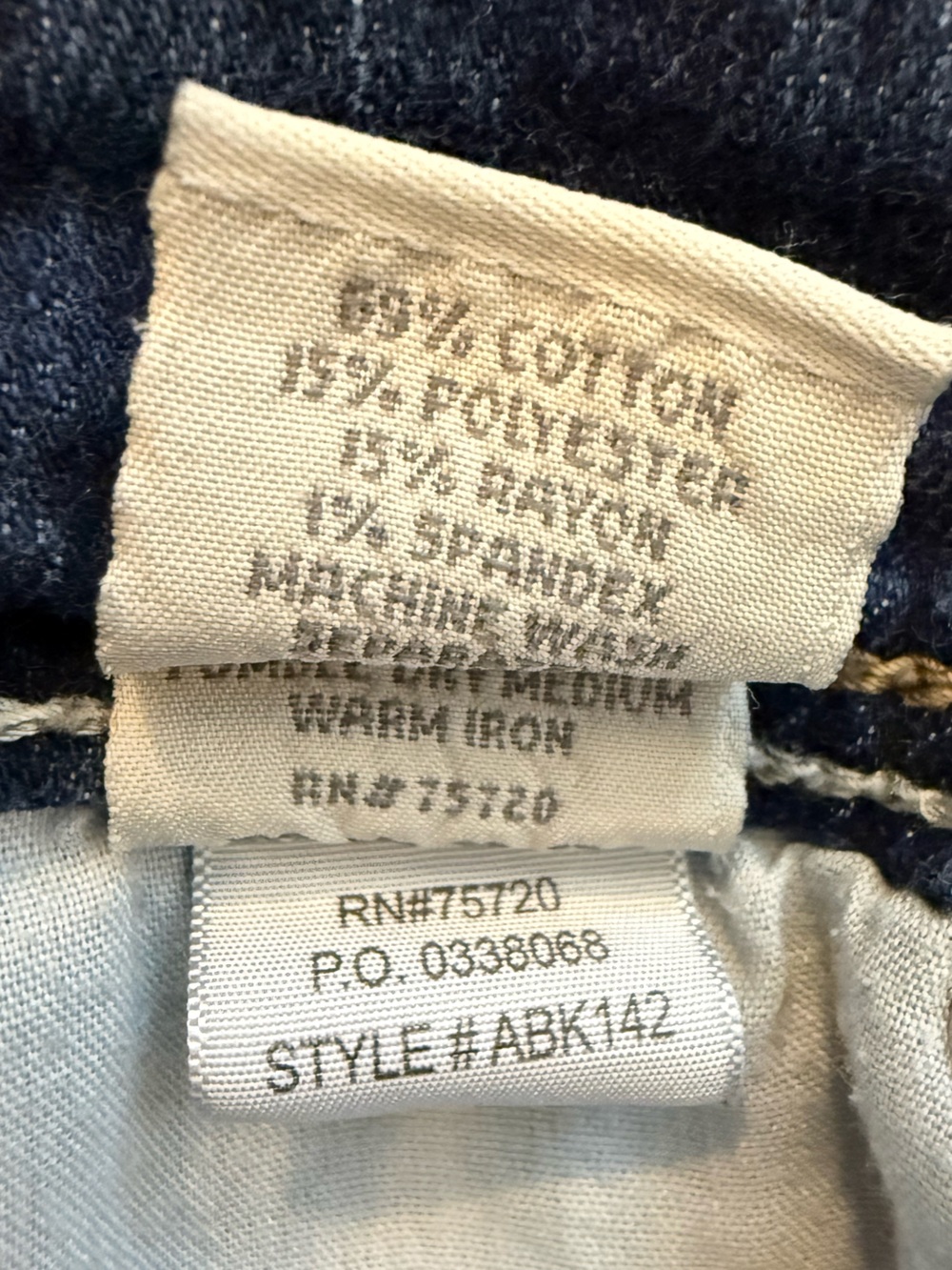 BKE Addison Low Rise Jeans Women’s 25 Dark Wash Whispering Stretch Thick Stitch - Picture 15 of 15